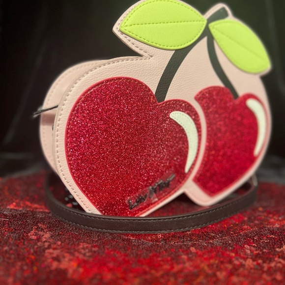 BETSEY JOHNSON, LUV BETSEY SUPER CUTE
Cherry 🍒 Glitter Crossbody Bag (NWT) - Picture 4 of 17